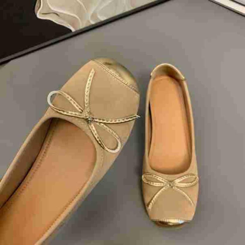 Small Inner Height Increase Women's Shoes Summer New Shoes with Skirt Temperament Ballet Single Shoes Outer Wear Autumn