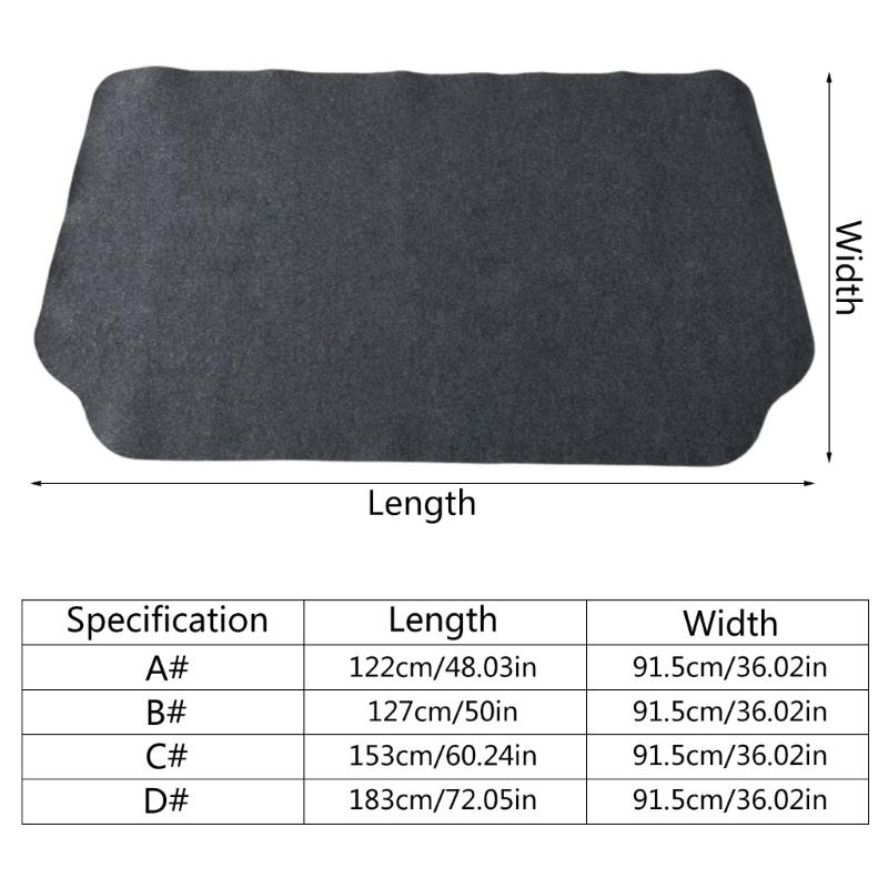 Under Grill Mat Heat Resistant Deck Protective Mat Outdoor Fireproof Grill Pads for Charcoal Gas Grills and Smokers