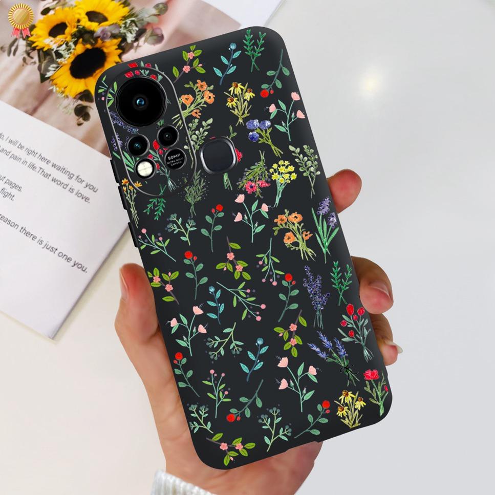 For Infinix Hot 11s Case Back Cover Clear Cute Cat Black Soft Silicone Coque For Infinix Hot11S Hot 11S Phone Case Bumper Fudna