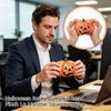 Halloween Pumpkin Head Squeeze Toy Set 4 Pieces Soft Squishy Stress Relief Sensory Toy Slow Rising Material for Kids Adults