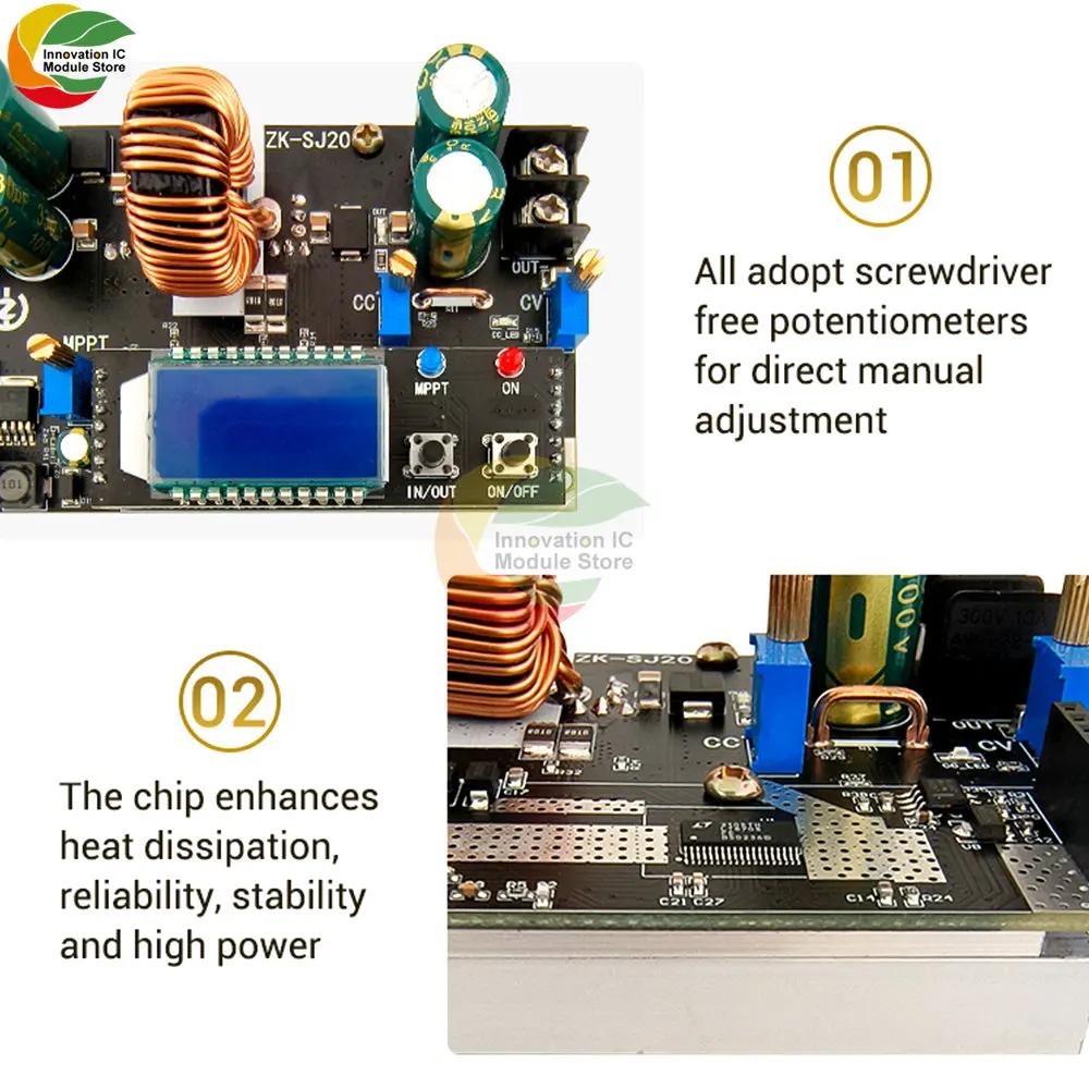 ZK-SJ20 300W 0-20A DC Buck Converter Variable DC1.4-79V Power Supply Module Adjustable Voltage Regulator Voltmeter Step-Down