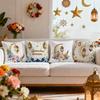 Ramadan Lantern Moon Pillowcase Printed Polyester 40/45/50Cm Throw Pillowcover Decorative Sofa Cushion Pillowslip Home Decor