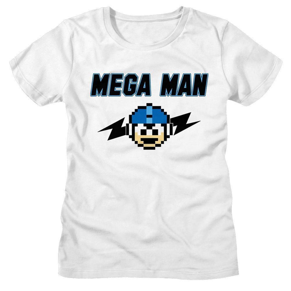 Mega Man Mega Bolts White Women's T-Shirt