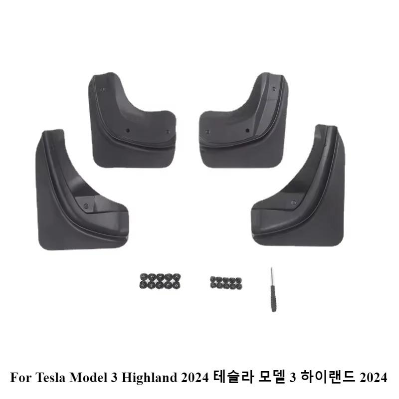 

for Tesla Model 3+ Fender Upgrade Mudguards Car Splash Guard Replacement Protector 4pcs New Model 3 Highland 2025 Accessories