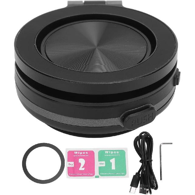 Magnetic Phone Holder, 360 Degree Rotation Dashboard Car Phone Holder, Vacuum Suction Magnetic Phone Stand for Dash Board Wall Desk Live Streaming