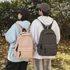 Schoolbag Backpack Men's Japanese Simple Large Capacity New Korean Version Travel Backpack Women's Casual Trend College Student School Bag