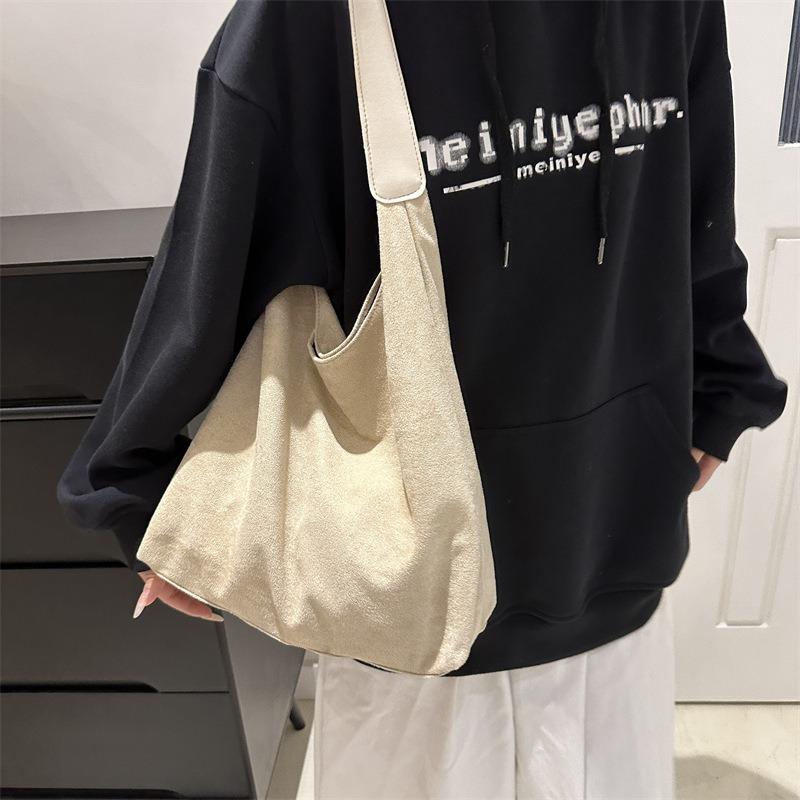 Women Fashion Large Capacity Simple Casual Tote Shoulder Handbag