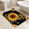 Sunflower Butterflies Living Room Nonslip Area Rug Soft Carpet For Bedroom Game Playroom Sofa Office Home Decor Doormat Christmas Gift C929615