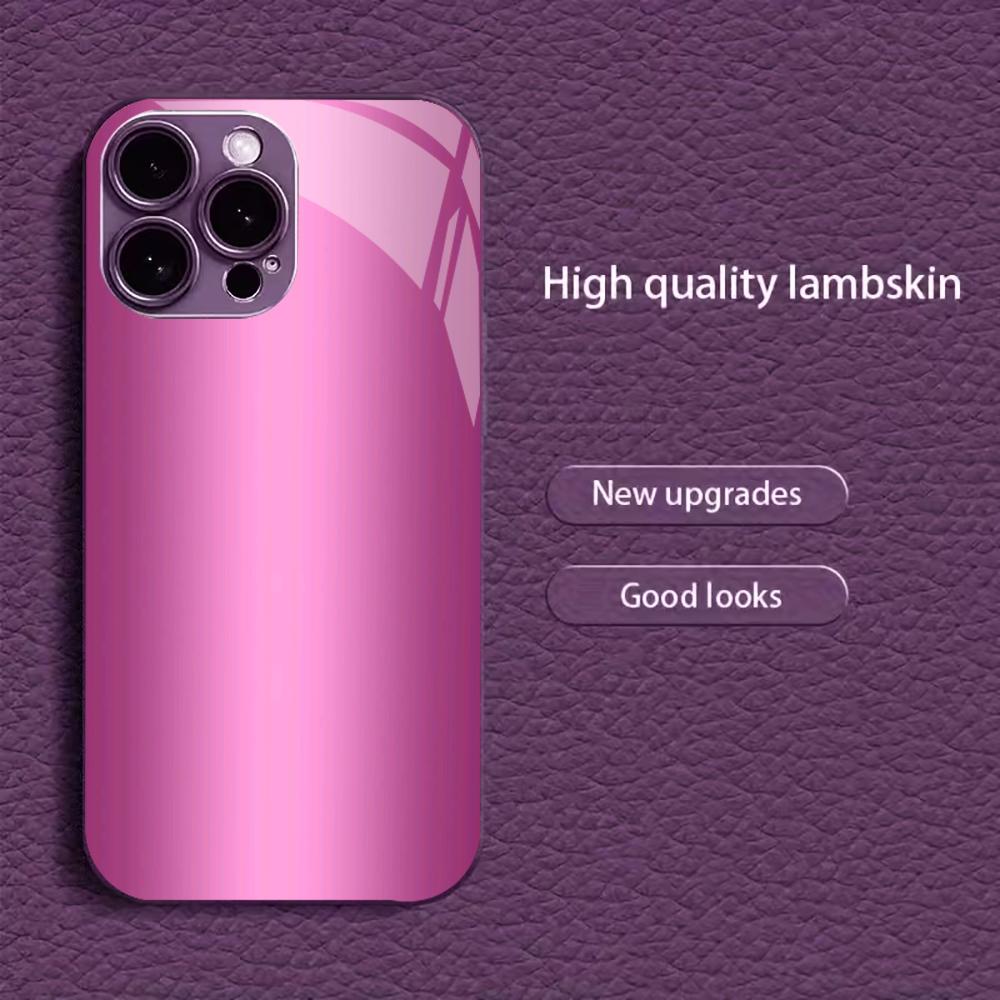 

Красочный гальванизированный стеклянный чехол для телефона iPhone 17 16 15 14 13 12 11 Pro Max Plus 16E 17Air iPhone 17