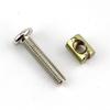 Nickel-Plated Phillips Hex Socket Crib Screw & Nut Set, M6/M8