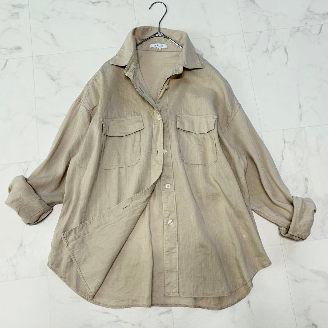PLST Linen Thick Shirt Oversized Shirt