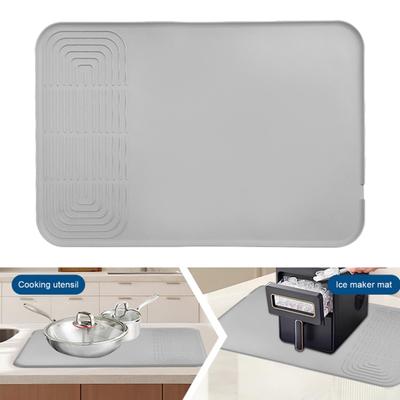 Yousheng Silicone Coffee Mat Anti-Slip Grip Dish Drying Mats BPA-Free Waterproof Heat-proof Countertop Mat Espresso Drink Bar Station Accessories