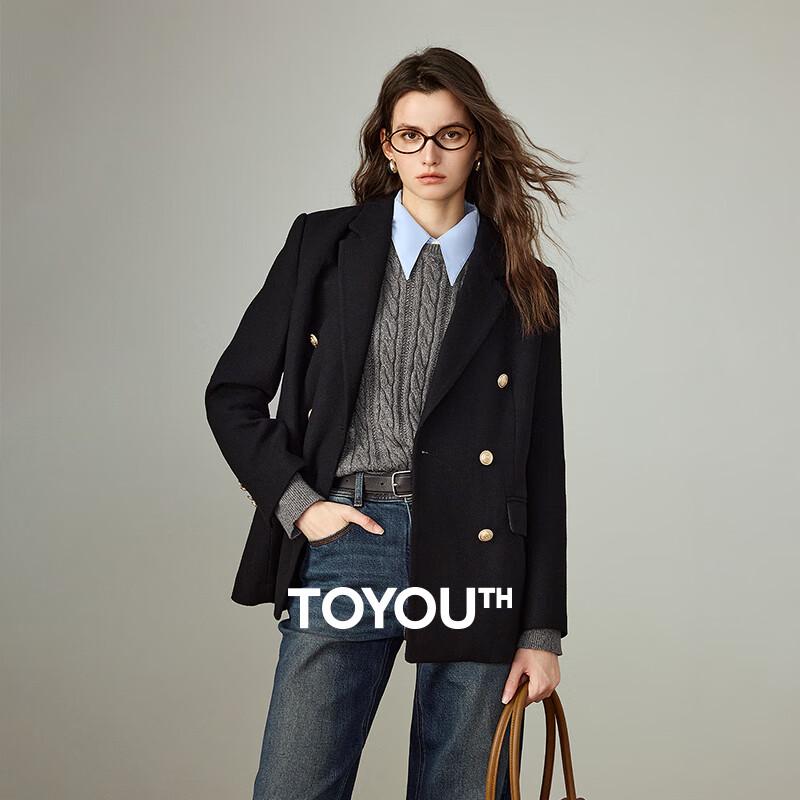 Chuyu Women's 2025 Winter Wool Blend Commuter Overcoat