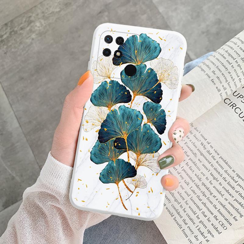 Für Redmi 10C 10 C 10A Hülle Funda Vintage Blumen Blätter Schutzhülle Weiche Capa Für Xiaomi Redmi 10C 13C 14C Bumper Case