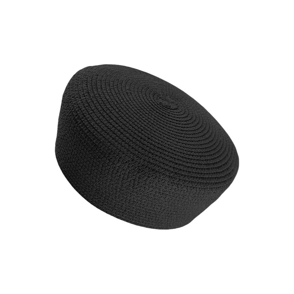 Brimless Beret Hat Raffia Flat Top Hat New Artist Hat  Women