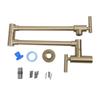 Pot Filler Faucet 304 Stainless Steel Wall Mount Folding Swing Arm Over Stove Kitchen Pot Faucet
