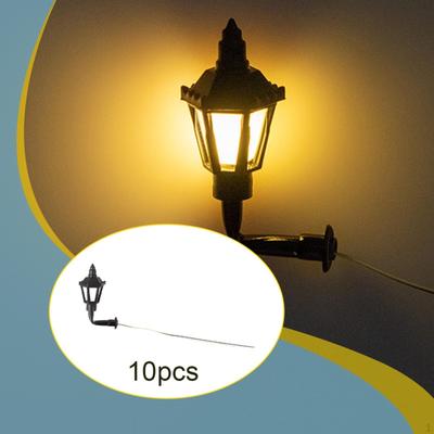 10 Pieces Miniature Wall Lighting DIY Micro Landscape Decor Model Accessories
