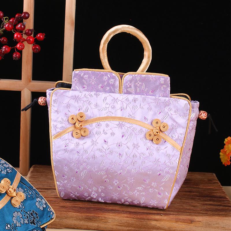 Nanjing Brocade Silk Clutch: Chinese Style Qipao Hanfu Makeup Bag, Coin & Card Holder, Key Pouch