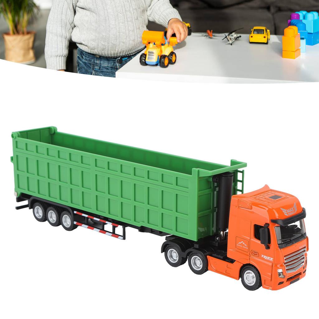 1:50 Scale Diecast Model Truck Toy Static Model Car Dump Truck for Kids Children Boys Gifts