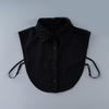 Detachable Collar Button Removable Hollow Embroidery Design Half Shirt Blouse for Quick Outfit Changes Various Occasion