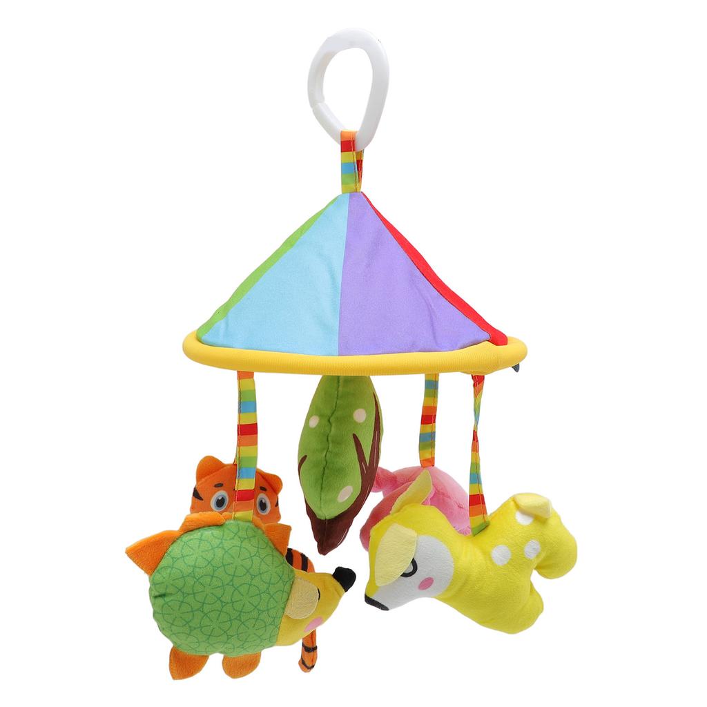 Karuzela do łóżeczka dziecięcego Urocza Edukacyjna Zwierzęca Pluszowa Zabawka do Zawieszenia na Wózek Dziecięcy dla Niemowlaka