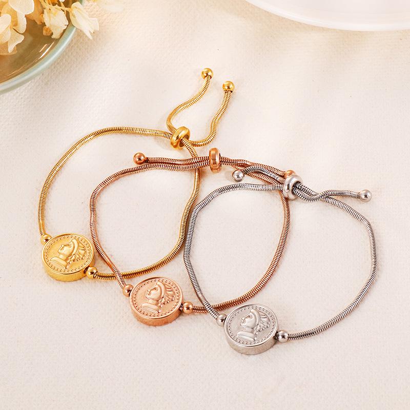 

Elegance Adjustable Stainless Steel Queen Bracelet for Girls
