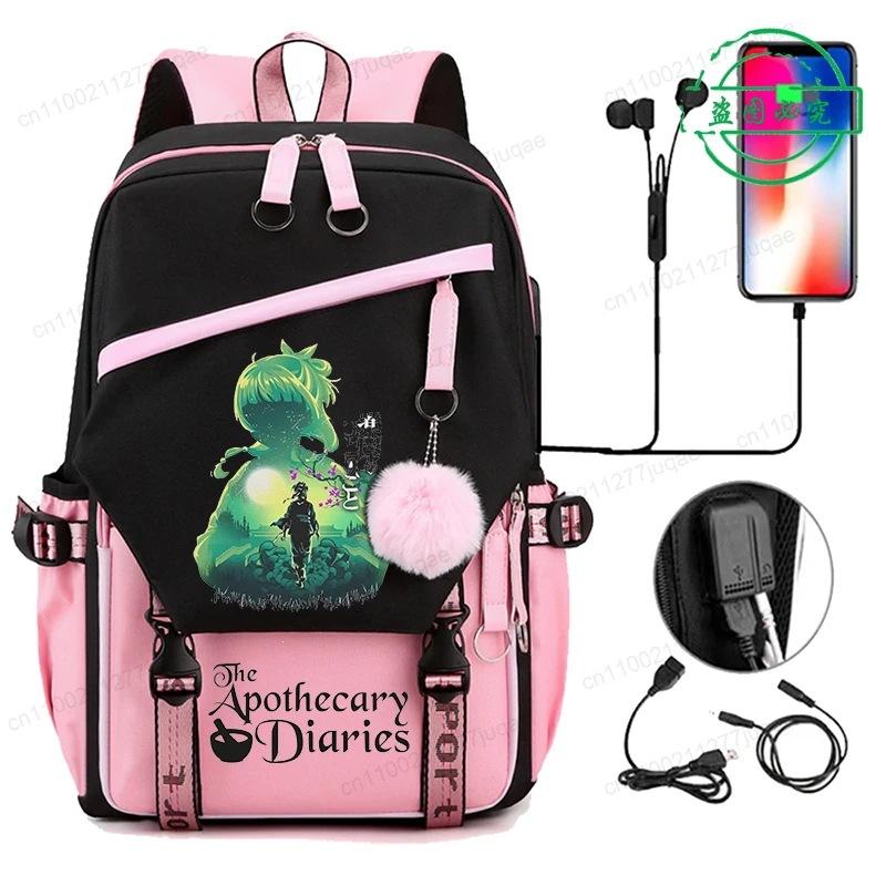 De Apothekersdagboeken Anime Cosplay Rugzak Studenten Schooltas Cartoon Boekentas Laptop Reizen Rugzak Buiten Kinderen Cadeaus