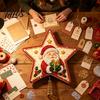 Unique Christmas Tree Accessories DIY Topper Star Kit with Faux Pearl & Rhinestone Materials, Santa Snowman Reindeer Festive Home Ornament Making