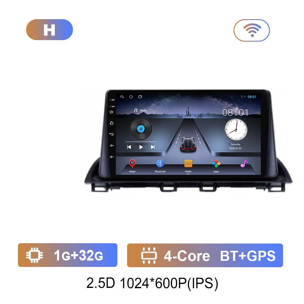 

для Mazda 3 Axela 2013 - 2018 Интеллектуальная система Android 14 Автомагнитола Мультимедийный проигрыватель GPS-навигация BT 4G WiFi HD-экран