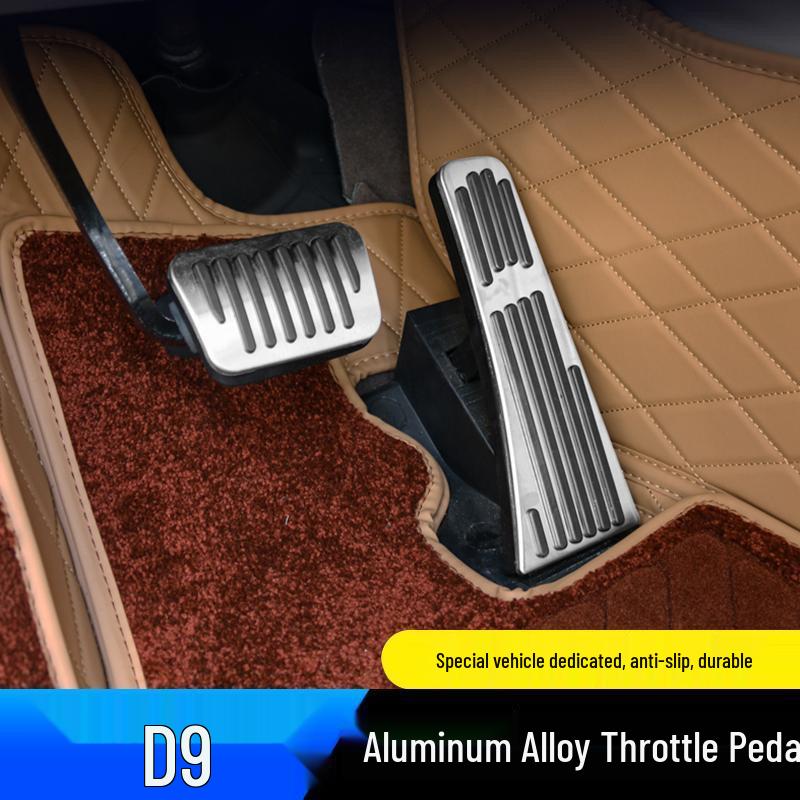 Rem- en gaspedaal van aluminiumlegering voor 2022-2024 Denza D9: Antislip Interieur Modificatie.