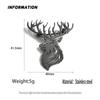 Christmas Stainless Steel Elk Brooch Four Seasons Universal Animal Badge Shawl Scarf Patch Dress Shirt Sweatpin Christmas Gift