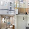 Badezimmer-Duschtür-Rückhaken aus Edelstahl über Glastür, Duschhandtuchhalter, S-Form, Badezimmer-Bademantel-Aufhänger-Halter-Haken