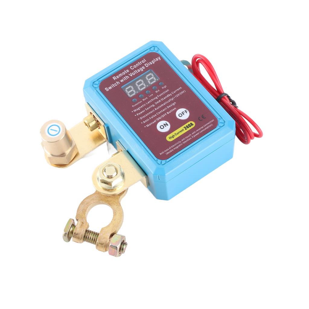Remote Battery Disconnect , 12VCelsius24V 240A Car Battery Kill Digital Display Kill for Cars SUVs MPVs Pickup Trucks