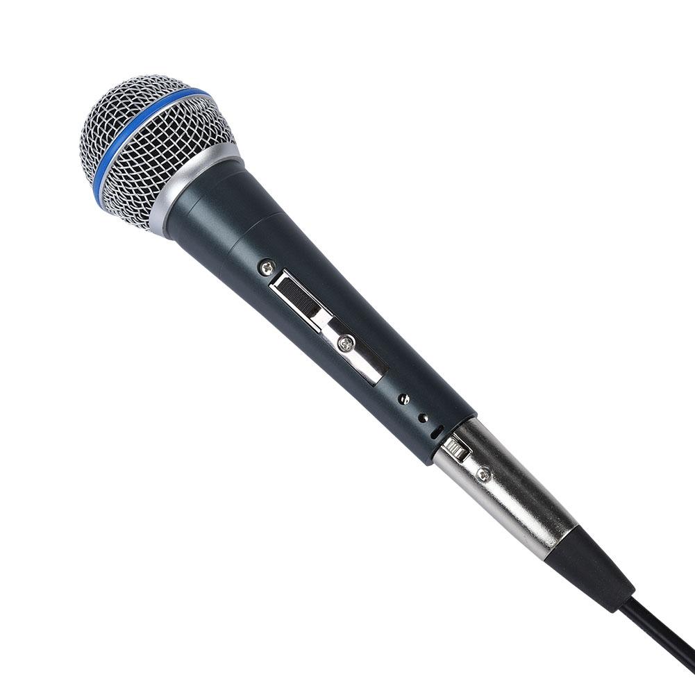 Dynamic 140dB SPL 6.5mm Jack KTV Microphone 2.5mv Pa High Sensitivity Clear Wired Microphone