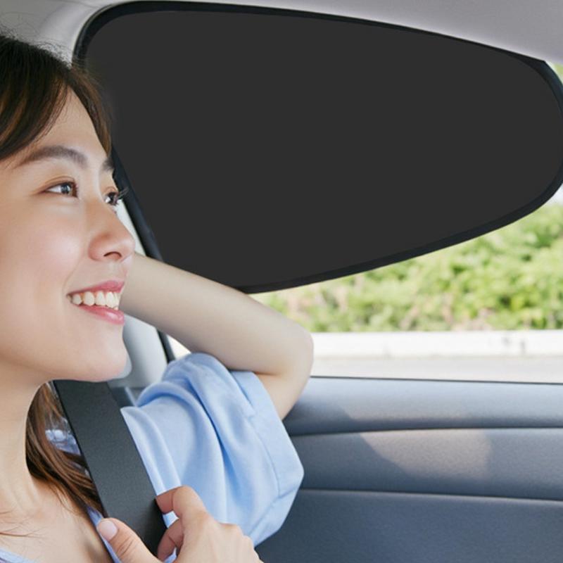 Car Side Window Sun Shade 1 Pair Window Sunshades Car Side Protector Static Cling Film Hot Weather Stickers For Sedan Truck