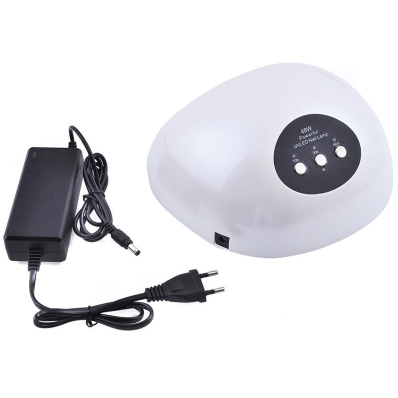 48W UV LED lampy na nehty Vysoušeč nehtů Vytvrzování se spodním inteligentním senzorem 10S 30S 60S časovač