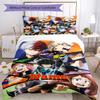 3pcs Custom Name My Hero Academia Bedding Set Duvet Cover Closure Includes 1 Duvet Cover & 2 Pillowcases, Soft and Comfortable for All Seasons.