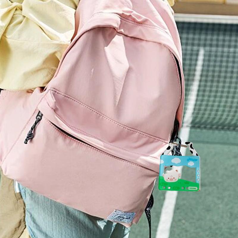 1PC DIY Accessories Cute Ornament Bag Charms Bag Pendants Clear Acrylic Keychain Funny Keyring Y2K Pendants Creative Multicolor