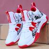 Brand High-Top Men's Basketball Shoes: Shock-Absorbing, Wear-Resistant, Ideal for Autumn/Winter Sports and Students