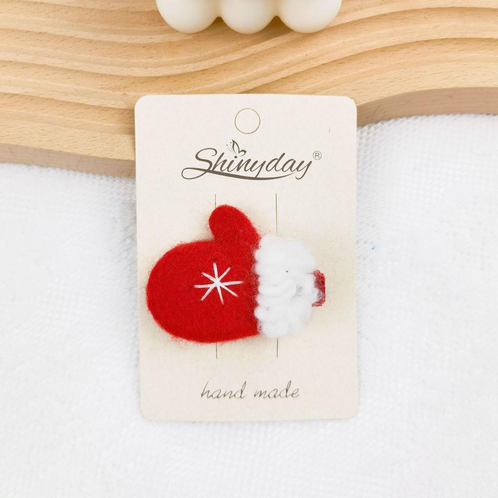 New Year Christmas Hair Pin Santa Claus Christmas Tree Snowman Cartoon Children's Barrettes Headwear Kids Hair Accessories