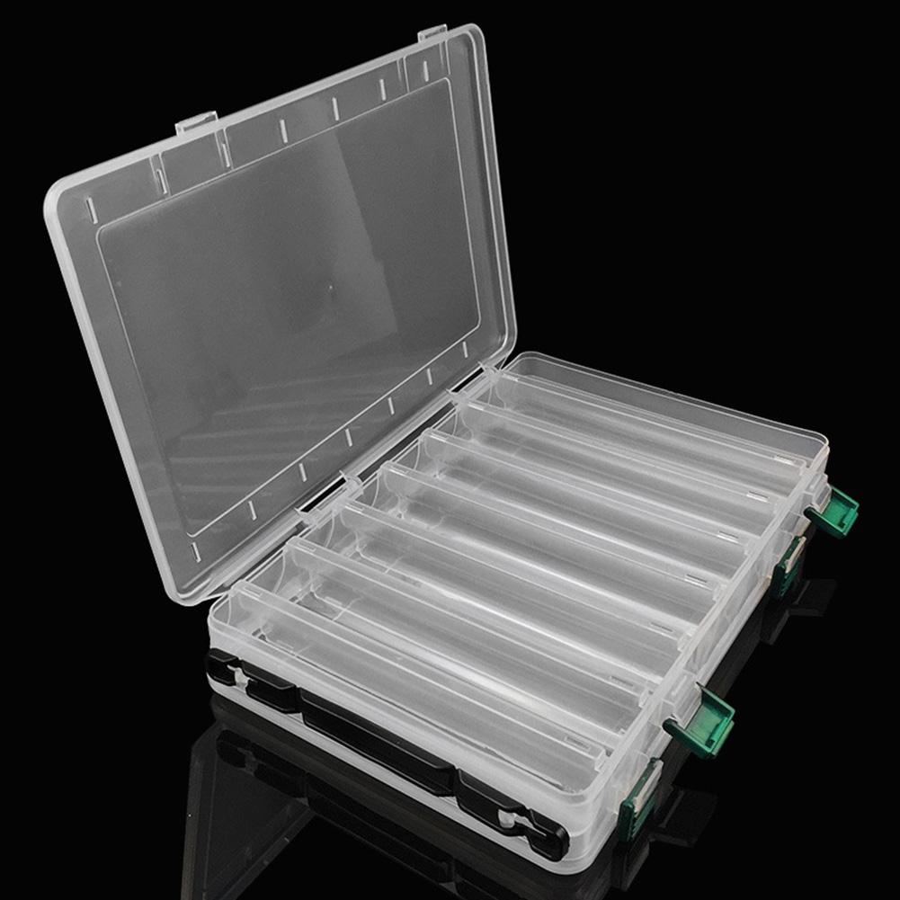 14 Grid Fishing Lure Bait Hooks Box Portable Double Sided Fishing Tool Storage Box Multifunctional for Fish Hook Lure Fake Bait