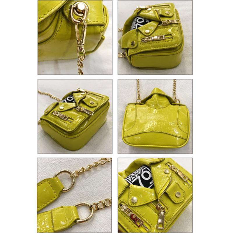 Женская модная сумка SCIONE из искусственной кожи 18cm*6cm*16cm серебряный — фото 11