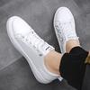 New Fashion Men Leather Casual Shoes Lightweight Breathable Flats Shoes Luxury Men's Outdoor Walking Sneakers 2025 New Men
