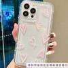 Simple Heart-shaped Case Suitable for 14/15 Pro, Popular Phone Case X/xs Trendy iPhone 11/12/13 Apple Case