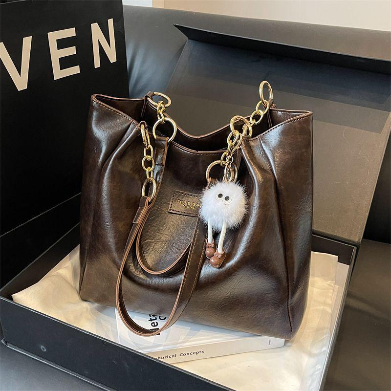 Wholesale large-capacity tote bag women's 2025 new messenger bag college student class commuter bag shoulder tote bag