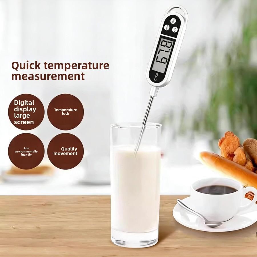 Electronic Probe Type Food Thermometer Water Thermometer Oil Thermometer Milk Temperature Bread Baking Kitchen