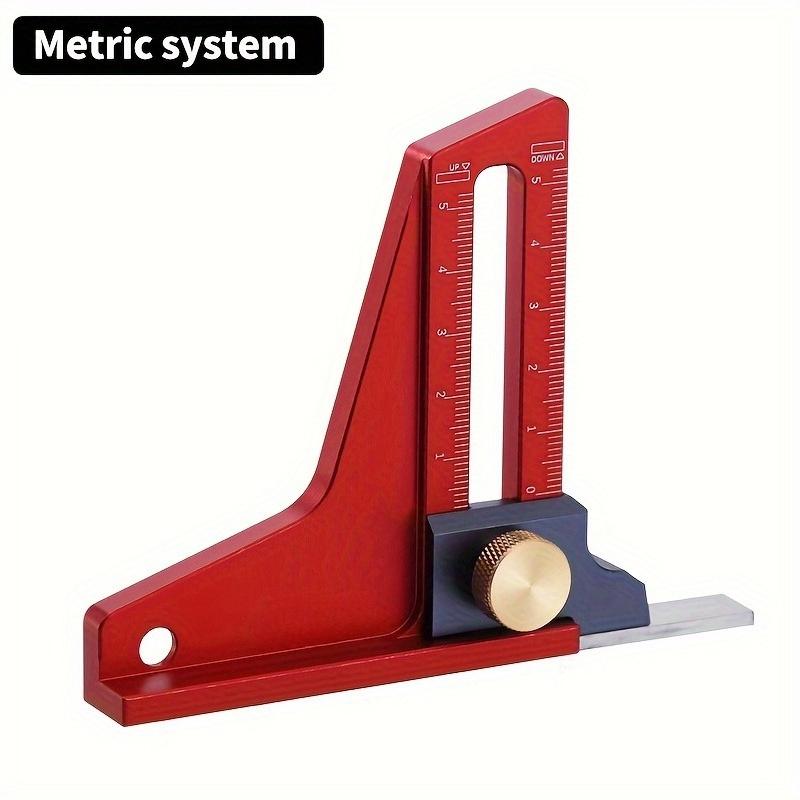 Precision Height Gauge - Metric Depth Measurement Tool, Ideal for DIY Projects, Woodworking Tools for Table Saw, Router Table
