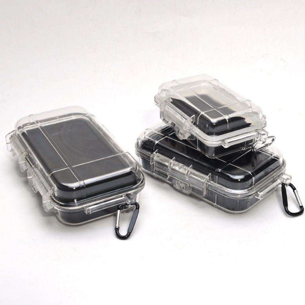 Shockproof Sealed Safety Box Portable with Hanging Ring Waterproof Tool Dry Case Anti-impact Protective Hard Carry Toolbox