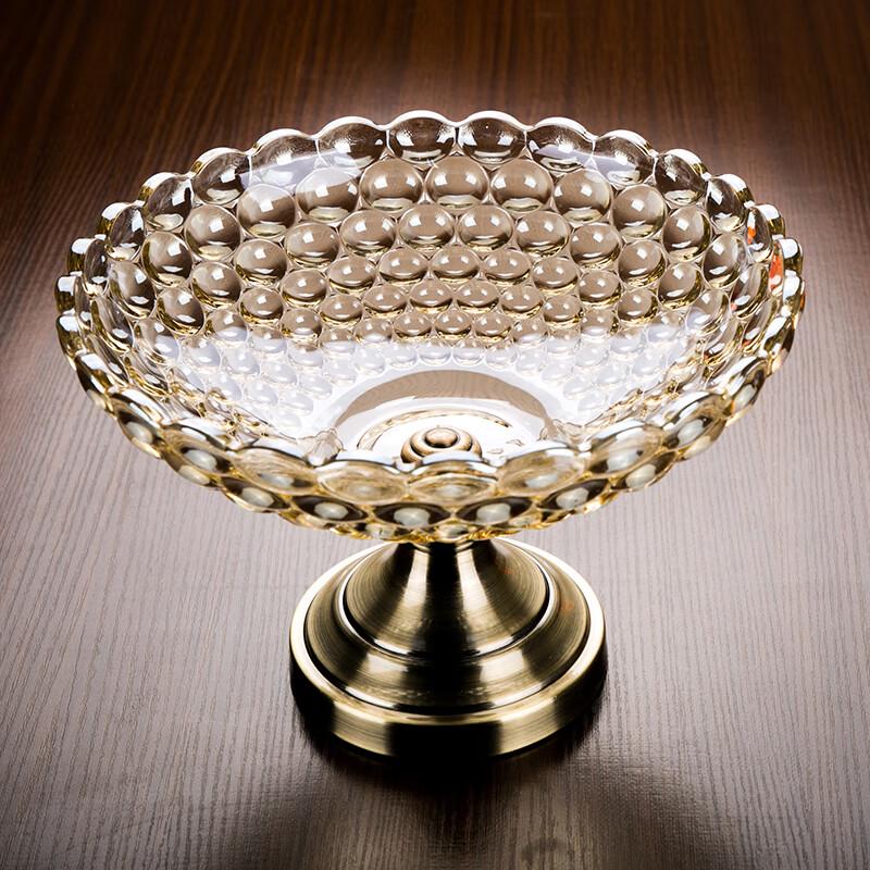 European Crystal Glass Fruit & Snack Plate