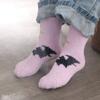 4pairs/set Soft Pumpkin Wizard Hat Tube Socks Coral Fleece Bat Ghost Mid-Calf Socks  Party